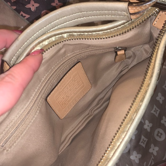 Perfect Coach Jacquard Signature gold hobo small - Picture 5 of 8